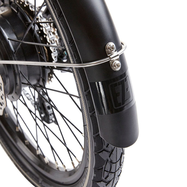 EZEGO Fold Low Step Electric Folding Bike 250W - Matt Metallic Gunmetal