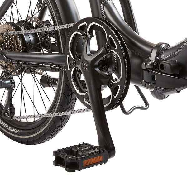 EZEGO Fold Low Step Electric Folding Bike 250W - Matt Metallic Gunmetal
