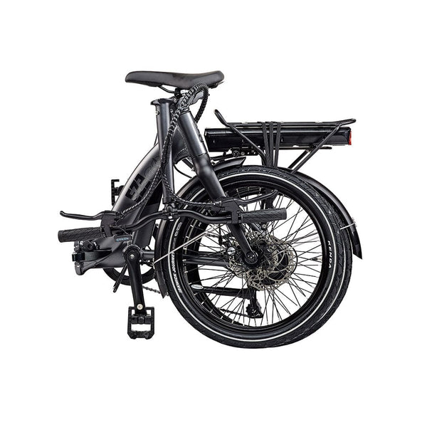 EZEGO Fold Low Step Electric Folding Bike 250W - Matt Metallic Gunmetal