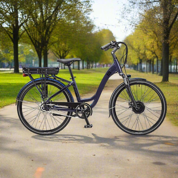 EZEGO Step NX Electric Bike 26" 250W - Matt Metallic Blue
