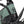 Close-up view of the EZEGO Trail Destroyer II electric mountain bike's headtube with logo and cable wrap, viewed from the left side.