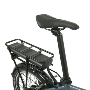 Falcon Compact electric folding bike 250W close-up of rear rack and integrated battery, designed for everyday commuting use.