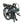 Falcon Compact electric folding bike 250W fully folded for storage, showing compact design ideal for commuting and transport.