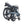 Falcon Compact Electric Folding Bike 250W folded for easy transport and storage, with battery mounted on the rear rack.