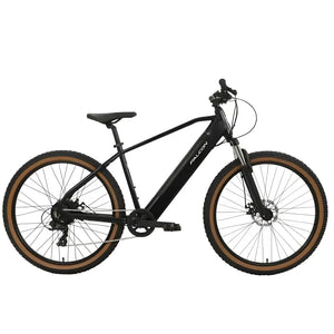 Side profile of the black Falcon Turbine 250W electric mountain bike.