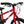 Handlebars, Tektro brake levers and HOY head tube logo on the Sprint Red HOY Pentland 20-inch
