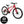 Front view of the HOY Pentland kids bike, featuring a 10-year warranty badge and disc brakes.