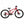Side view of the HOY Pentland kids' pedal bike in red, showing the lightweight alloy frame.