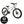 Front view of the HOY Pentland kids bike, featuring a 10-year warranty badge and disc brakes.