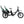 Side view of the Humber Flex LT electric cargo bike with dual green child seats and rear rack.