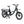 Angled front view of the black Humber Flex LT electric cargo bike with rear rack and front carrier.