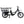 Side view of the black Humber Flex LT electric bike with rear passenger seat and cargo rack.