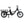Full side view of the black Humber Flex LT electric cargo bike with rear rack and front basket rack.