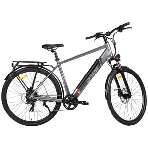 View of the Hygge Aarhus electric bike in Graphite Grey, showcasing its sleek urban commuter design.