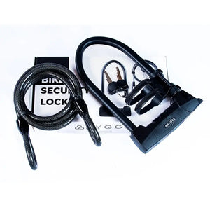 Hygge D-Lock body, cable set keys with its box underneath