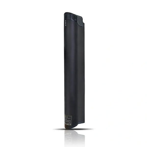 Hygge Lossø Step removable battery in black shown from an angled side view with integrated slimline design.