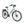 Slanted front angled view of the Hygge Nivø e-bike, showing the integrated lights and front wheel.