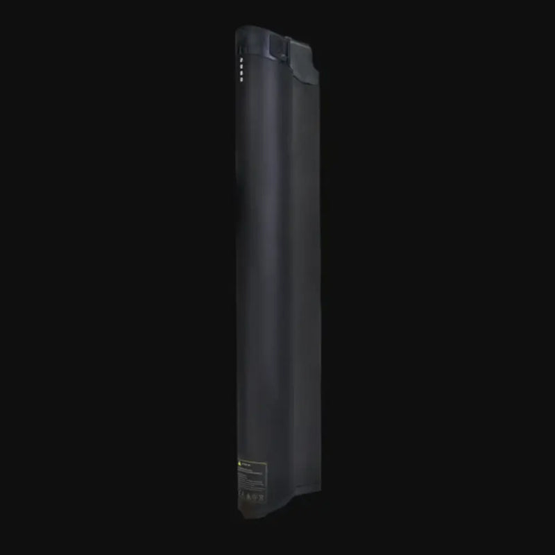 The removable battery for the Hygge Nivø Hybrid Electric Bike 250W shown against a dark background.