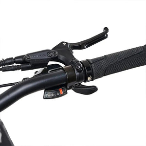 Hygge Sorø electric bike handlebar with brake lever and grip design for responsive and comfortable control.