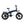 Hygge Sorø folding electric bike in blue with full suspension and fat tyres for stable all-terrain riding.