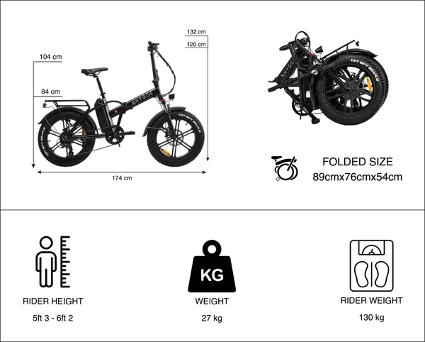 Hygge Vester 2025 Folding Electric Bike 250W