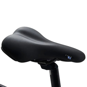 Hygge Vester electric bike comfort saddle designed for supportive and stable riding on longer journeys.