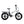 Hygge Vester folding electric fat bike in white with rear cargo rack side view.
