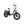 Hygge Vester Step folding electric bike 250W black angled view with fat tyres, step-through frame, and practical urban riding features.