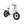 Hygge Vester Step folding electric bike 250W white angled view showing step-through design, wide tyres, and compact commuter setup.