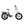 Hygge Vester Step folding electric bike 250W in white side view with step-through frame, fat tyres, and rear rack for urban commuting.