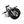 The white Hygge Vester Step electric bike in its fully folded position, demonstrating its compact size for storage.