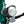 Hygge Virum folding ebike green frame with integrated LED front headlight and reflector.