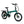 Angled front view of the Hygge Virum electric bike in green, showing the handlebars, front suspension, and step-through frame design.