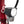 Hygge Virum folding ebike red frame with round LED front headlight and square reflector below.