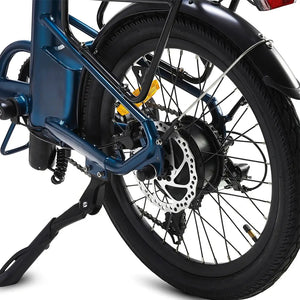 Hygge Virum rear wheel with integrated Ananda hub motor, disc brake and puncture resistant tyre.