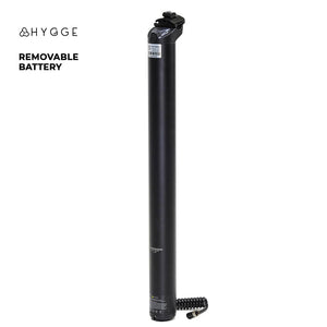 Upright view of the Hygge Virum Series 2025 spare battery designed for electric bikes.