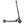 Side view of the Li-Fe 200 electric scooter in black with slim frame and solid tyres.