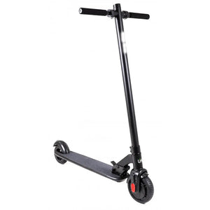 Full angled view of the Li-Fe Life 200 electric scooter 200W with slim frame.