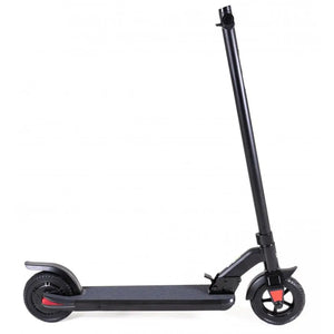 Side view of the Li-Fe 350 Plus electric scooter showing its slim frame and standing deck.