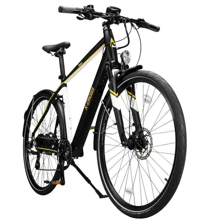 Front angled view of the Mark2 X-Cross 520 showing the handlebars, front suspension, and headlight.