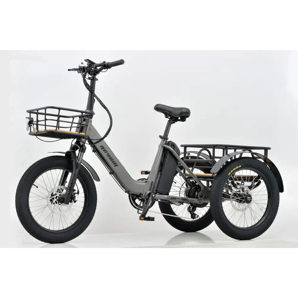 Revom T1F Folding Urban Electric Tricycle Cargo Bike 250W Space