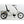 Left side view of the Revom T4 Semi Recumbent Electric Tricycle Cargo Bike in white, featuring a wide rear cargo rack and a supportive seat back.