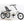Right side view of the Revom T4 Semi Recumbent Electric Tricycle Cargo Bike 250W in pearl white featuring a mesh-back seat and rear cargo rack.