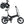 Side view of the Riley RB1 single speed folding electric bike in black with compact 16-inch wheels and rear carrier.