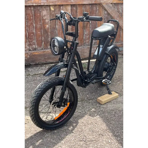 Rocket ST electric fat tyre step-through bike angled view