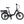 Side view of the Wisper Tailwind 806 Encore folding electric bike in black, featuring a step-through frame and rear-mounted battery