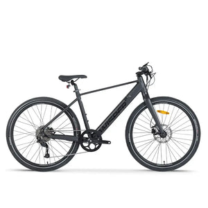 Side view of Wisper Tailwind City Crossbar E-Bike 250W in black