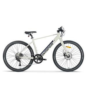 Side view of Wisper Tailwind City Crossbar E-Bike 250W in white