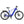 Wisper Wayfarer H9 blue hub-drive adventure electric bike with crossbar frame and suspension fork side view